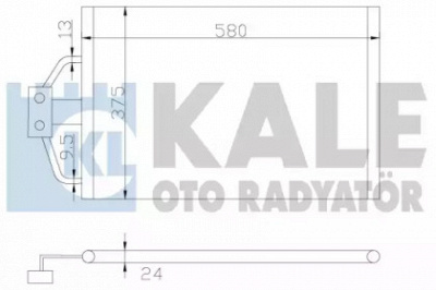 KALE OTO RADYATOR 344320 -  Конденсатор, кондиционер